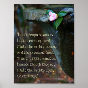 "Little Things" Poem Poster