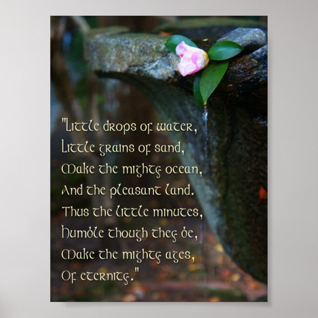 "Little Things" Poem Poster (Front)