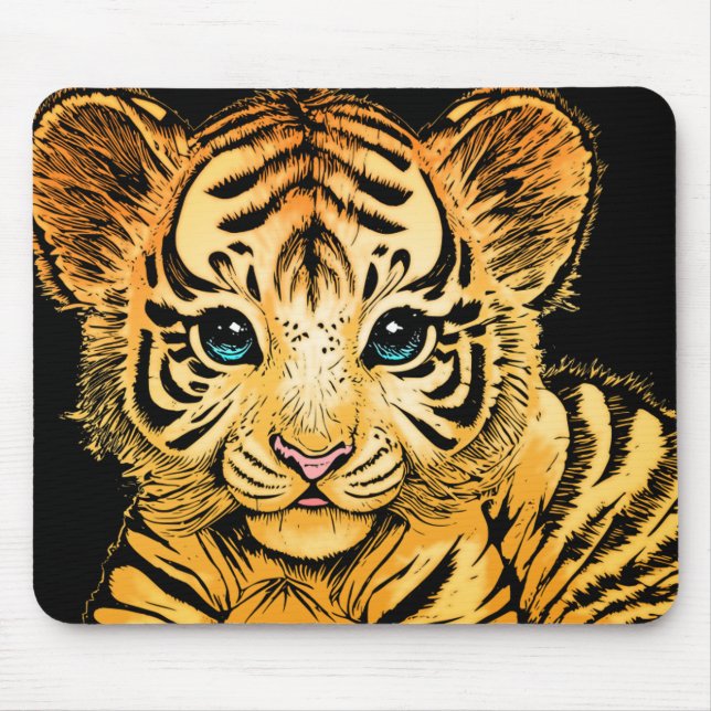 LITTLE TIGER MOUSE MAT (Front)
