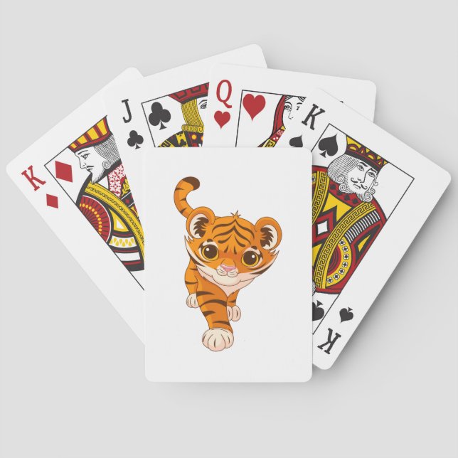 little tiger playing cards (Back)