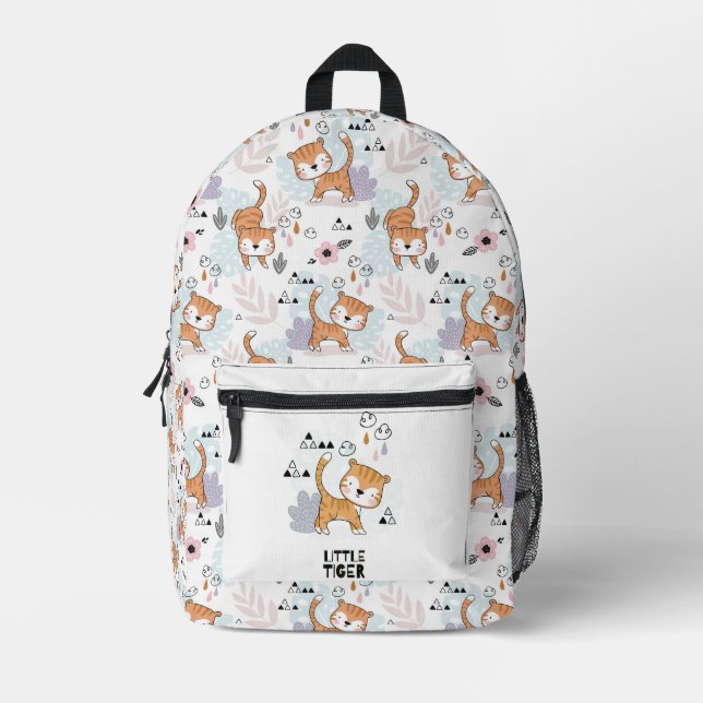 Little Tiger’s Day Out Printed Backpack (Front)