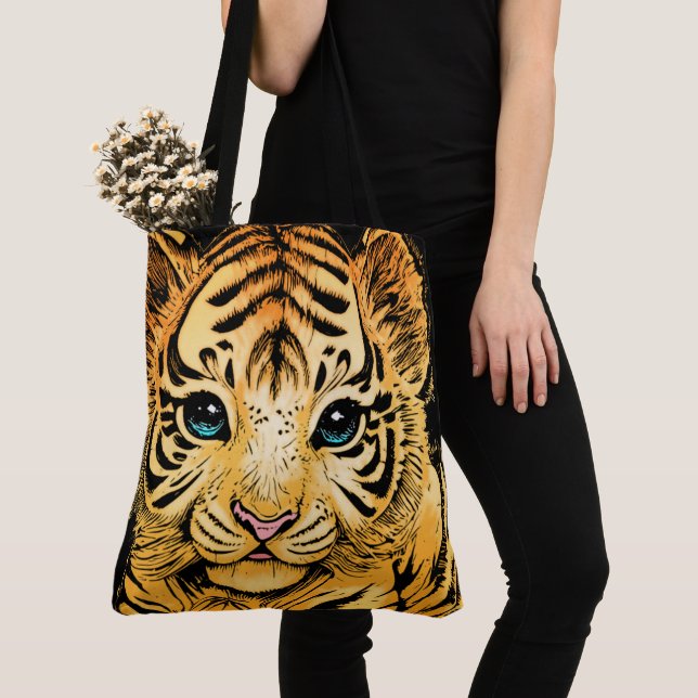 LITTLE TIGER TOTE BAG (Close Up)