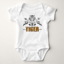 Little Tiger Vintage tiger print baby Shirt