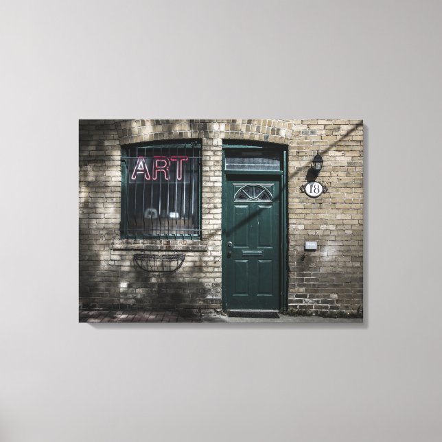 Little Tiny Street No 11 Colour Version Canvas Print (Front)