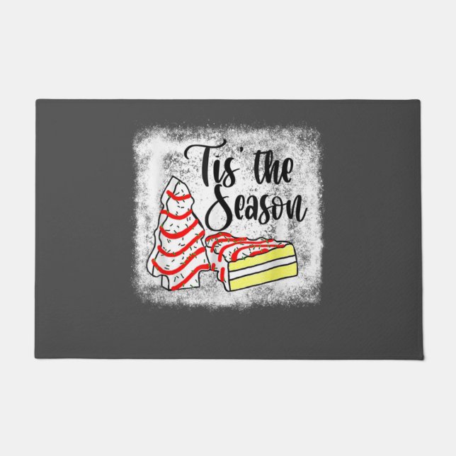 Little Tis' The Season Christmas Tree Cakes Debbie Doormat (Front)