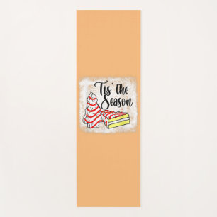 Little Tis' The Season Christmas Tree Cakes Debbie Yoga Mat