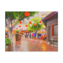 Little Tokyo Japanese village Painting