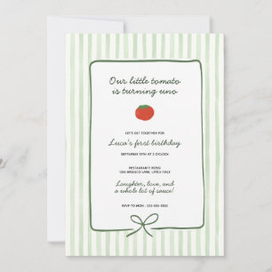 Little Tomato Birthday Invitation