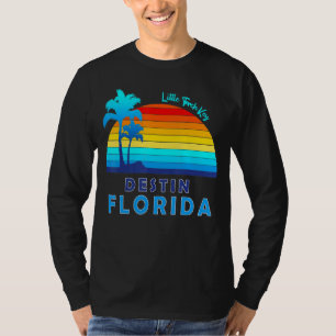 Little Torch Key Destin Florida Retro Tropical Bea T-Shirt