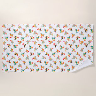 Little toucan beach towel