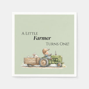 Little Tractor Farm Birthday Napkin