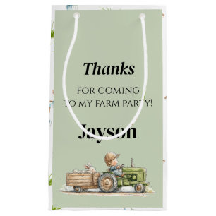 Little Tractor Farm Birthday Small Gift Bag