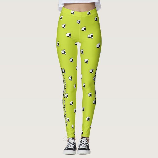 Little Trash Leggings - Yellow (Front)