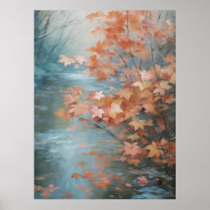 Little Tree Beside The Stream Fall Fine Art Poster