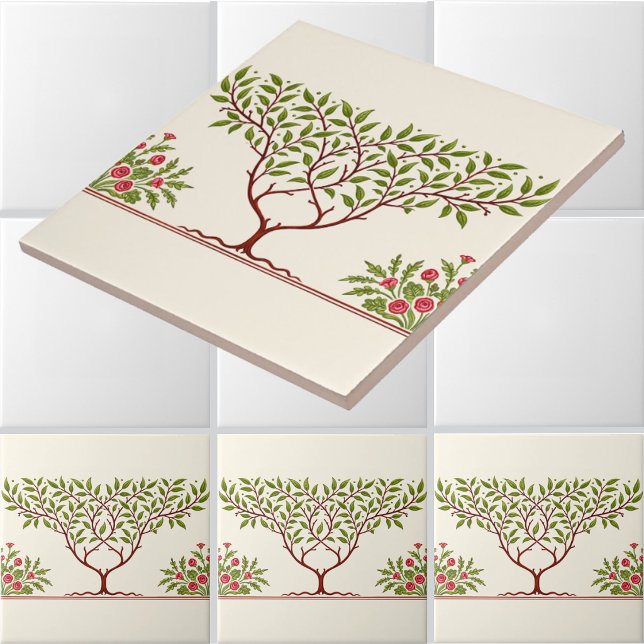 Little Tree Frieze for William Morris Tile (Creator Uploaded)