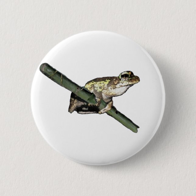 Little Tree Frog Oil Paint, Badge (Front)