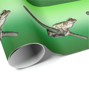 Little Tree Frog Oil Paint, Wrapping Paper