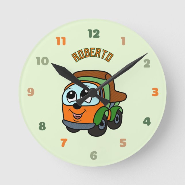 Little truck round clock (Front)