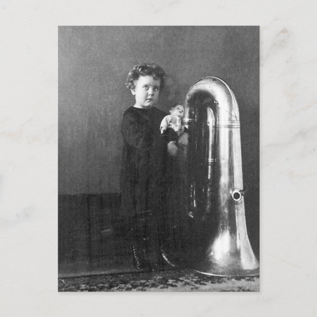 Little Tuba Girl Postcard (Front)