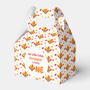 Little Turkey 1st Birthday Favour Box