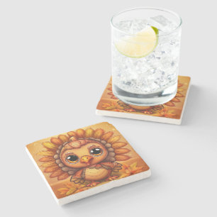 Little Turkey 2 Stone Coaster