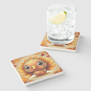 Little Turkey 3 Stone Coaster