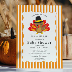 Little Turkey Baby Shower  Invitation