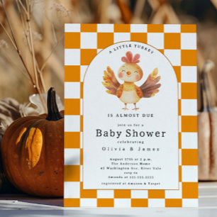 Little Turkey Baby Shower  Invitation