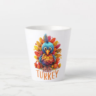 Little Turkey – Cute Colourful Cartoon Style Latte Mug