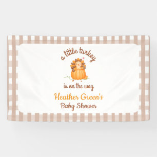 Little Turkey Is On The Way Baby Shower Banner