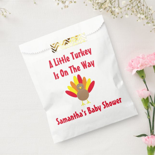 Little Turkey On The Way Favour Bags (Sealed)