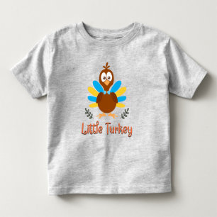 Little Turkey Thanksgiving Toddler Boy T-Shirt