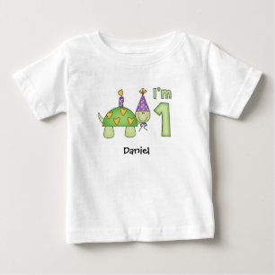 Little Turtle 1st Birthday Baby T-Shirt