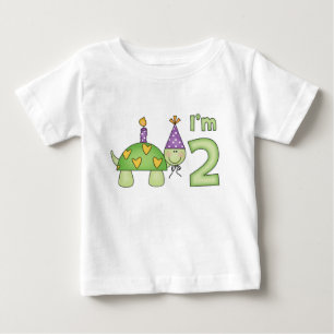 Little Turtle 2nd Birthday Baby T-Shirt