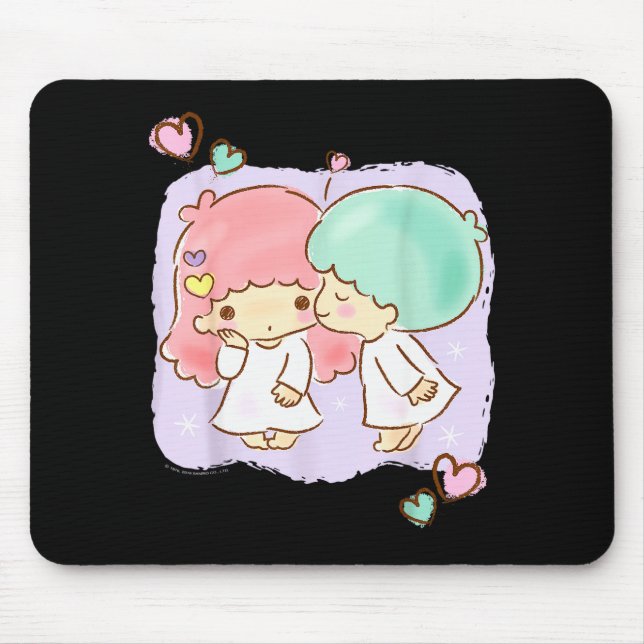 Little Twin Stars Be My Valentine Tee Shirt  Mouse Mat (Front)