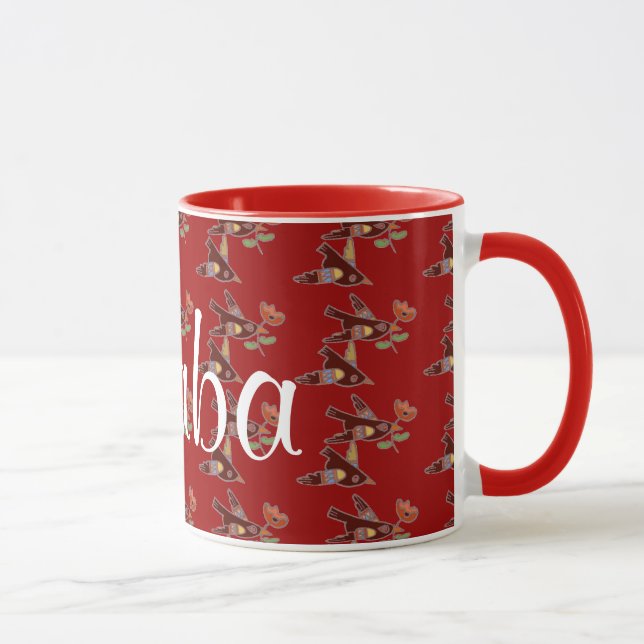 Little Ukrainian Birds for Baba Mug (Right)