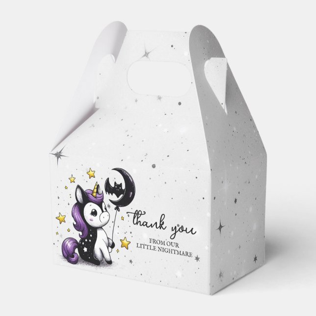 Little Unicorn Baby Shower Favour Box (Front Side)