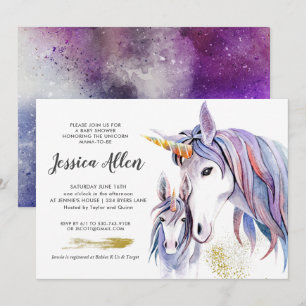 Little Unicorn Baby Shower Invitation