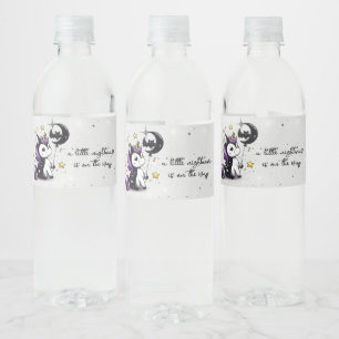 Little Unicorn Baby Shower Water Bottle Label