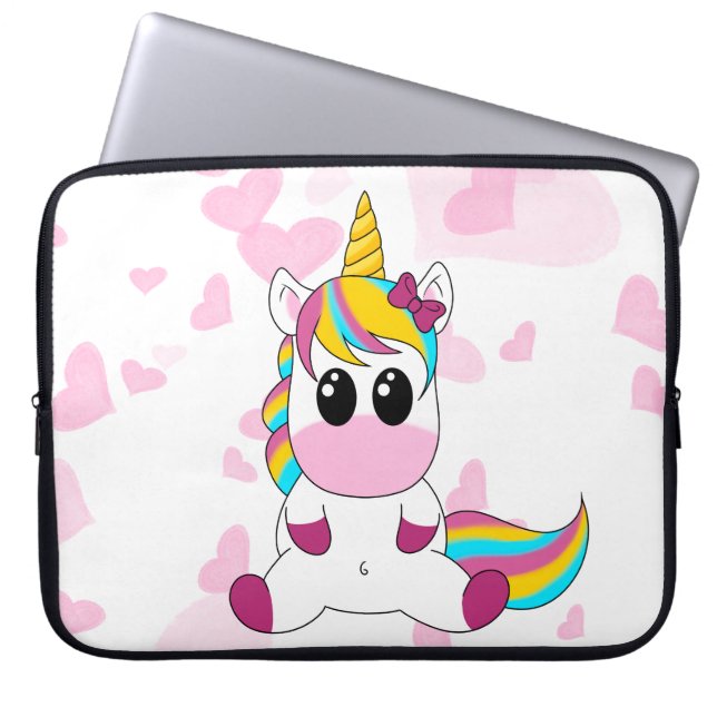 Little Unicorn Laptop Sleeve (Front)