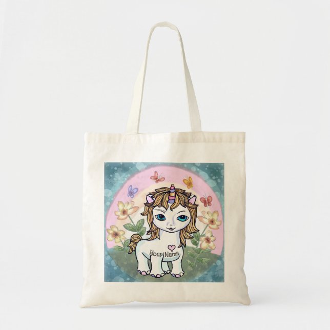 Little Unicorn  Tote Bag (Front)