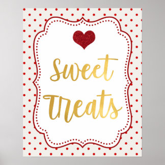 Little Valentine Birthday Sweet Treats Poster