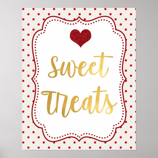 Little Valentine Birthday Sweet Treats Poster (Front)
