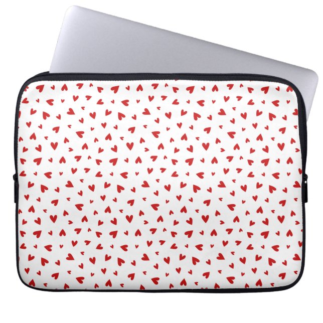 Little Valentine Hearts Laptop Sleeve (Front)