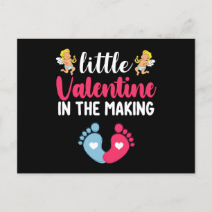 Little Valentine In The Making Pregnancy Pregnant Postcard