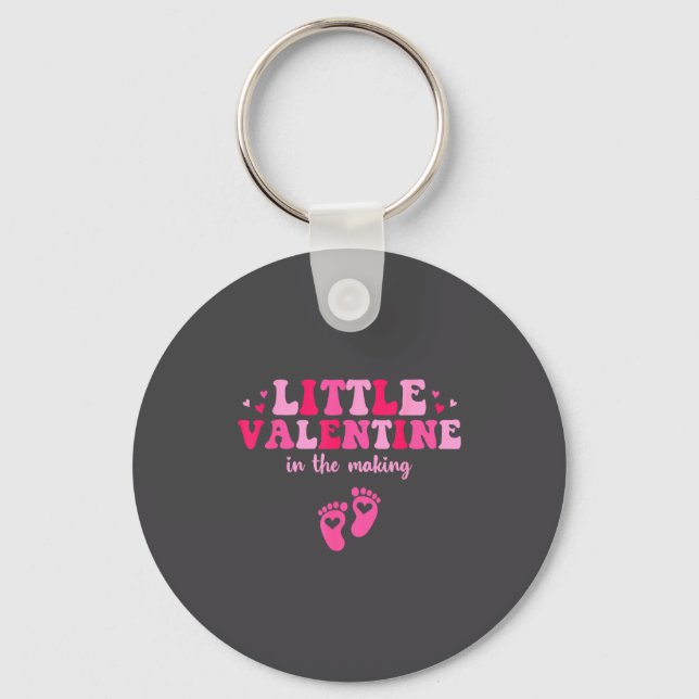 Little Valentine In The Making Valentine's Day Pre Key Ring (Front)