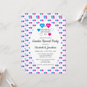 Little Valentine Valentine's Day Gender Reveal Invitation
