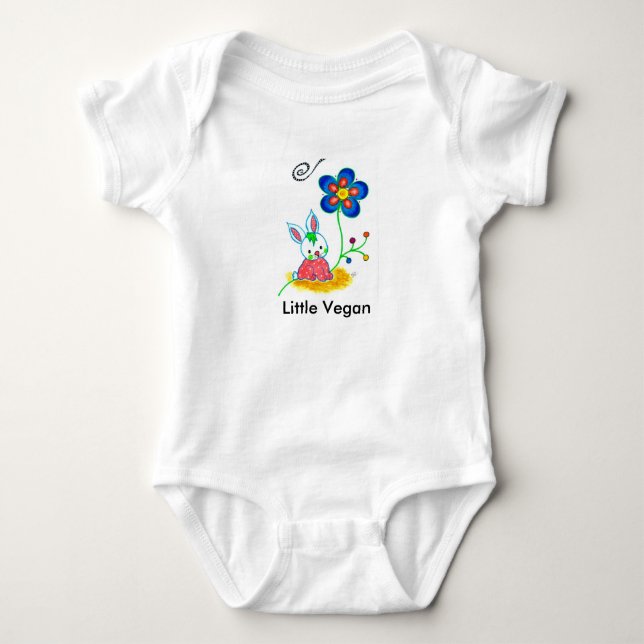 “Little Vegan” Baby Bodysuit (Front)