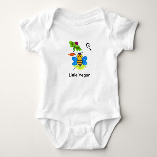 “Little Vegan” Baby Bodysuit (Front)