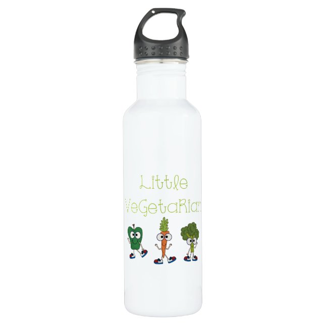 Little Vegetarian 710 Ml Water Bottle (Front)